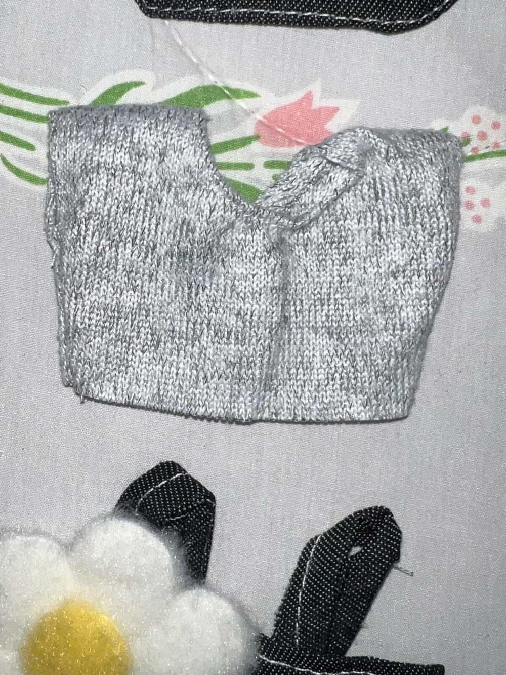 Denim labubu set.